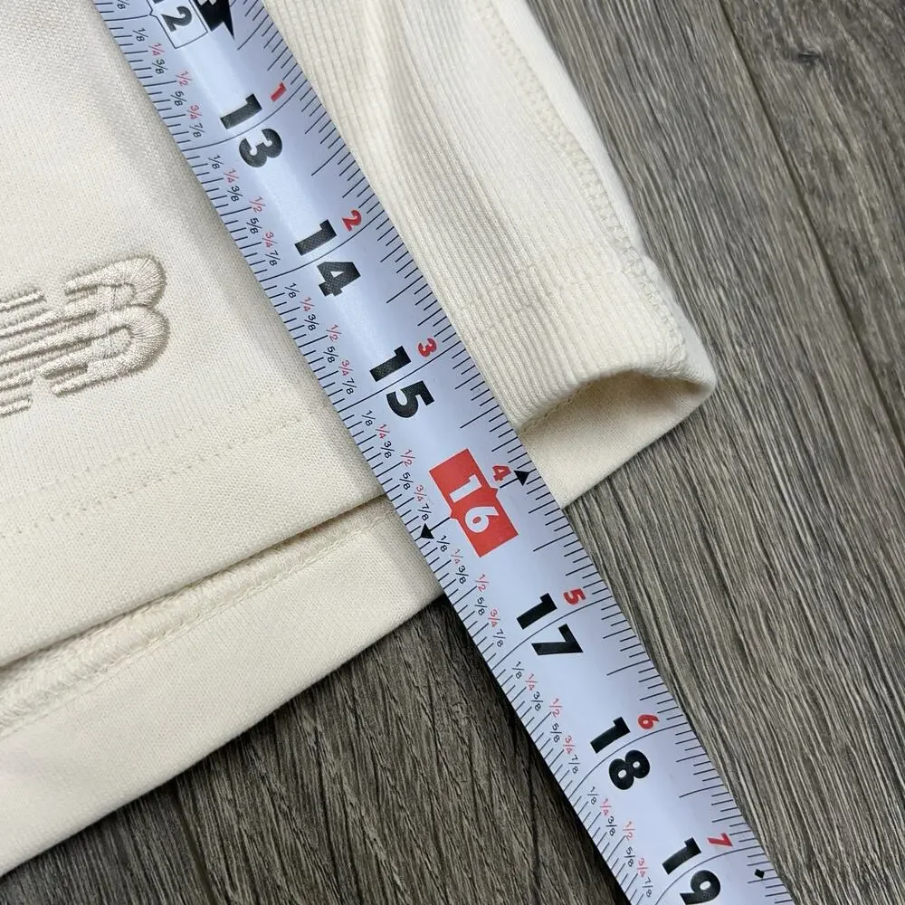 New Balance Shorts Sz Large Mens Permafrost Yellow Tan French Terry 5